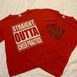 ✨red ~port & company~ cheer tee shirt bundle ✨